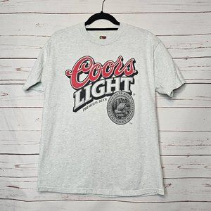 Fruit of the Loom Gray Short Sleeve "Coors Light" T-Shirt